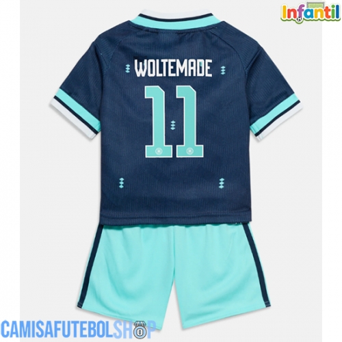 Camisa de time de futebol Alemanha Nick Woltemade #11 Replicas 2º Equipamento Infantil Mundo 2026 Manga Curta (+ Calças curtas)